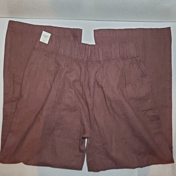 Abercrombie & Fitch Chocolate Wide Leg Trousers - Picture 7 of 14